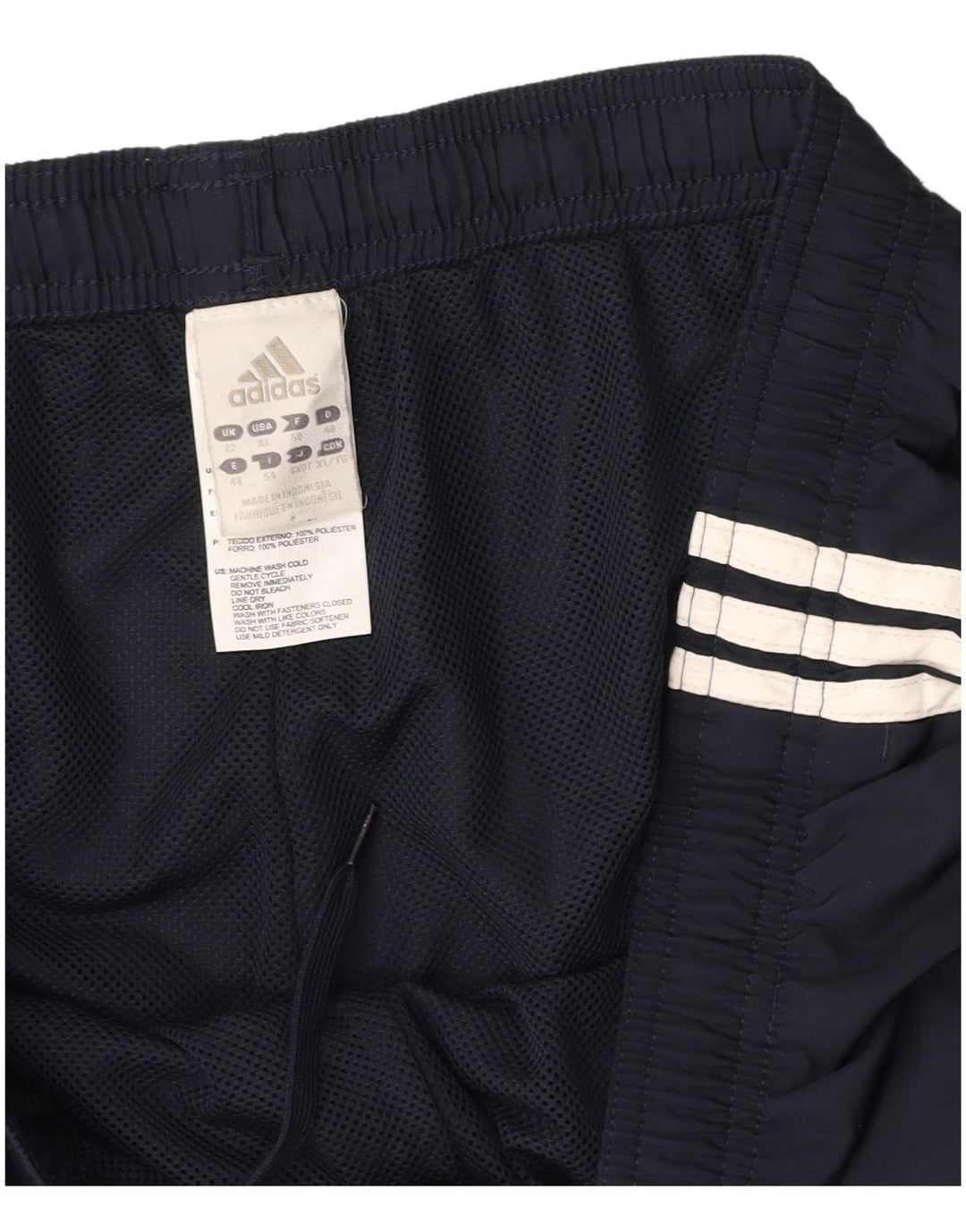 Γυναικεία αθλητική φόρμα ADIDAS Παντελόνι UK 22 XL Navy Blue Polyester