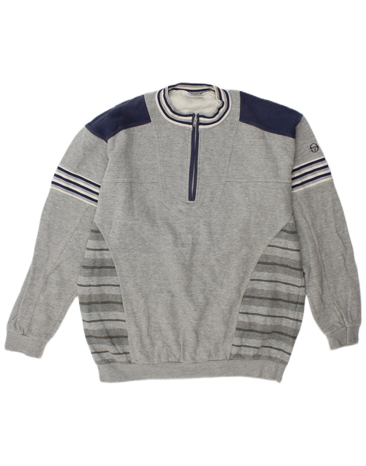Ανδρικό φούτερ με φερμουάρ Sergio Tacchini Jumper XL Grey Colourblock