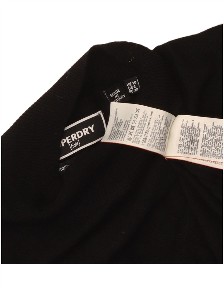 Superdry γυναικείο πουλόβερ με λαιμόκοψη χελώνας UK 10 μικρό μαύρο