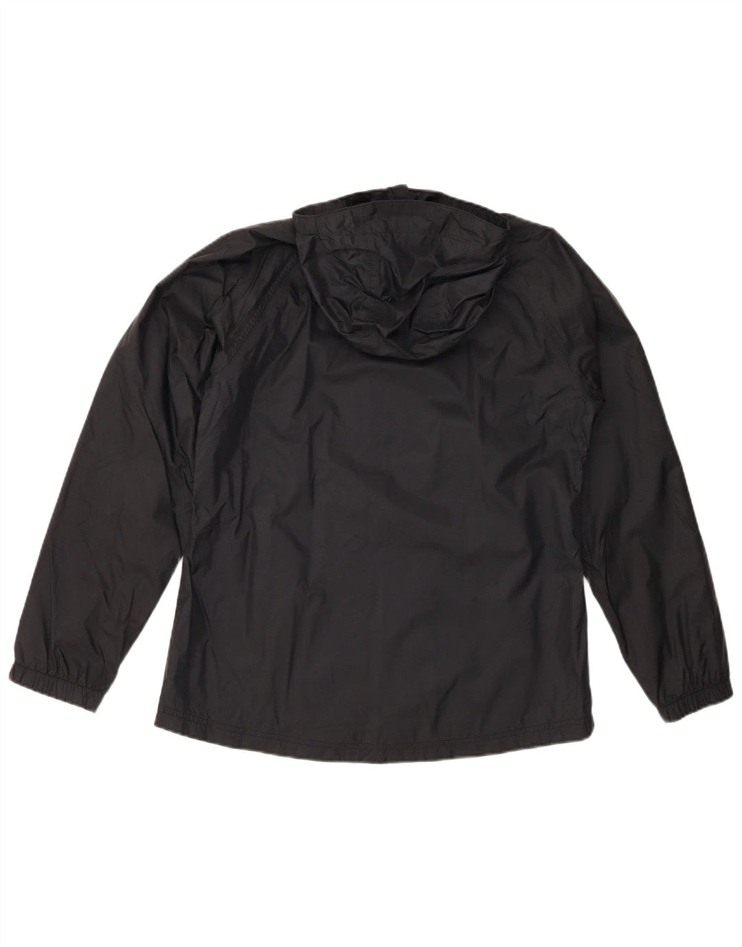 L.L.BEAN Γυναικείο μπουφάν βροχής με κουκούλα UK 10 Small Black Nylon