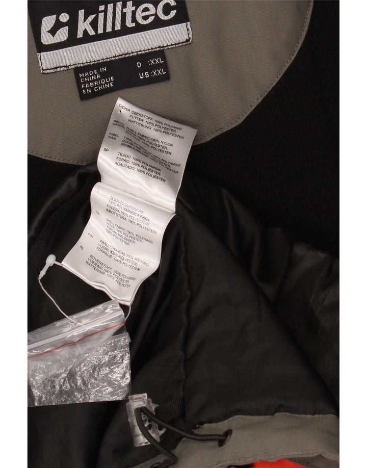 KILLTEC Ανδρικό μπουφάν με κουκούλα αντιανεμικό UK 44 2XL Γκρι νάιλον