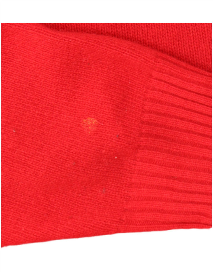 Sergio Tacchini Ανδρικό πουλόβερ με λαιμόκοψη, μεγάλο κόκκινο μάλλινο