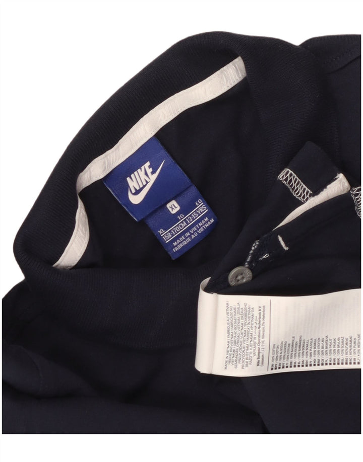 Μπλουζάκι Nike Boys Polo 13-14 ετών Navy Blue Cotton