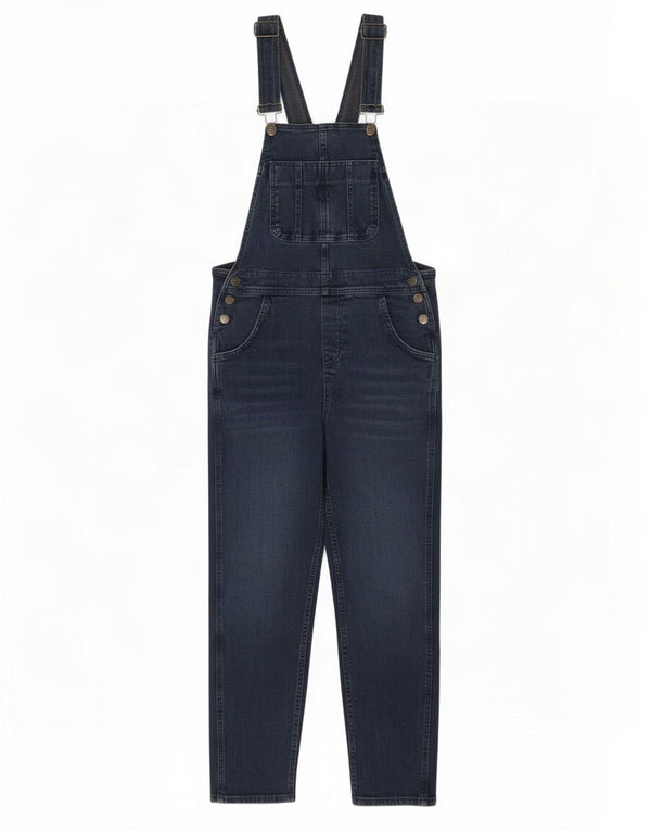 Fat Face Womens Dungarees Slim Jeans UK 10 Small W32 L27 Navy Blue Cotton