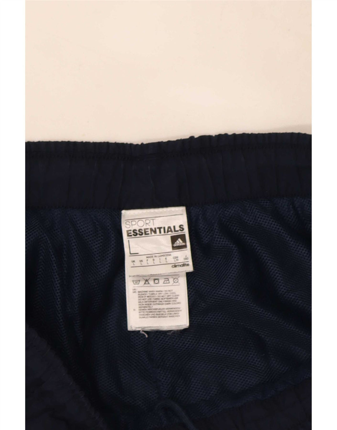 Ανδρικό αθλητικό σορτς Adidas Climalite μεγάλο μπλε ναυτικό πολυεστέρα