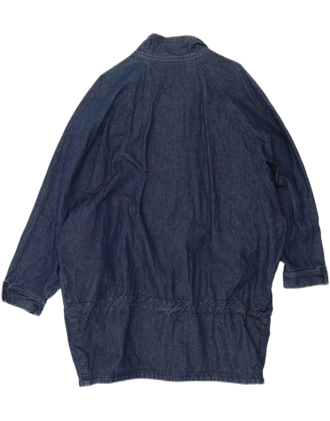 Vintage Γυναικείο Τζιν Παλτό EU 42 Μεγάλο Μπλε Βαμβακερό