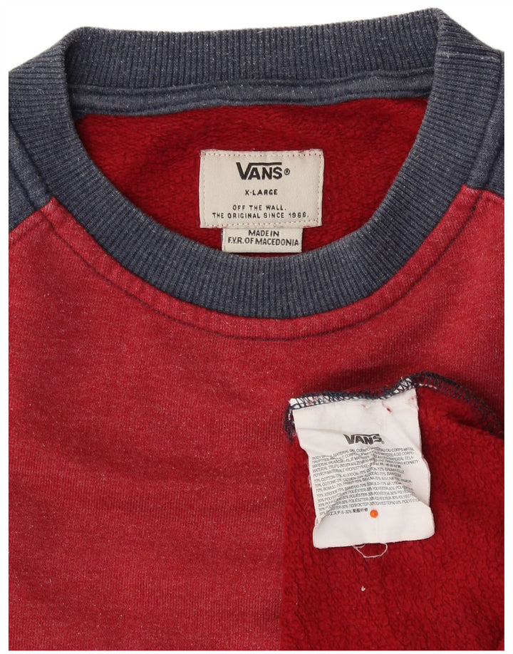 VANS Γυναικεία Φούτερ Jumper UK 18 XL Κόκκινο βαμβακερό χρώμα