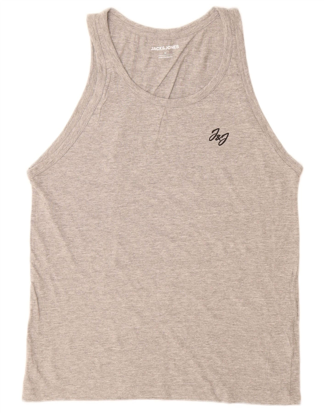 Ανδρικό γιλέκο Jack & Jones, μεσαίο βαμβακερό γκρι