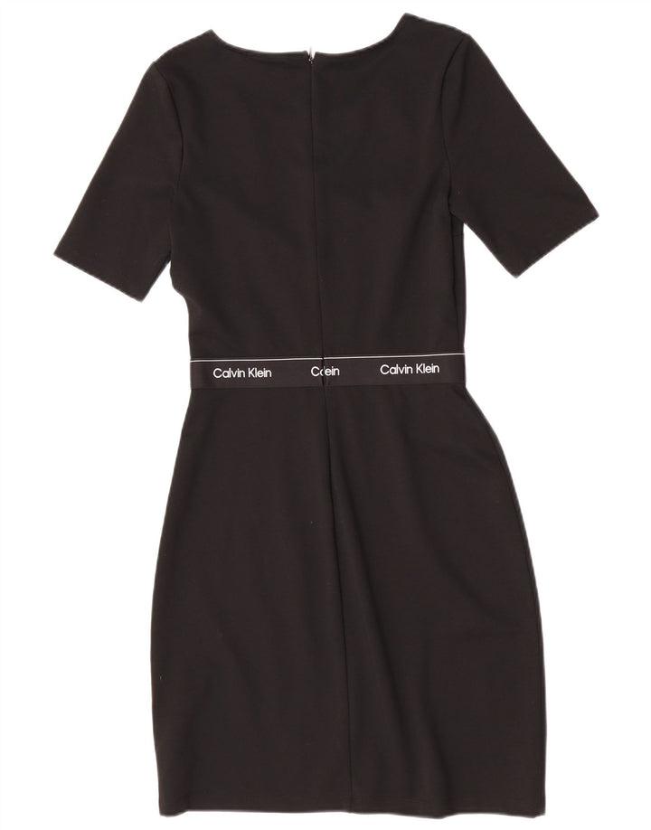 Γυναικείο φόρεμα με γραφική θήκη Calvin Klein EU 34 XS Μαύρο Πολυεστέρας