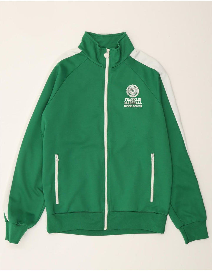 Ανδρική φόρμα Franklin Marshall Μπουφάν με μεγάλο πράσινο χρώμα, βαμβακερό