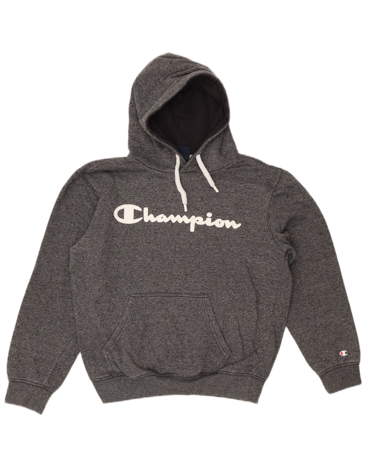 CHAMPION Γυναικεία υπερμεγέθη γραφικά κουκούλα UK 10 Small Grey Flecked