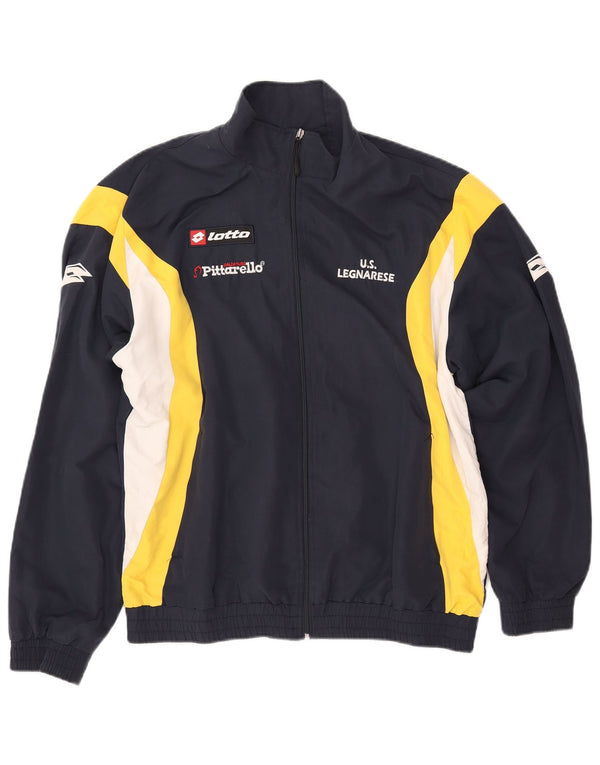 Ανδρική αθλητική φόρμα γραφικών LOTTO Top Jacket XL Navy Blue Colourblock