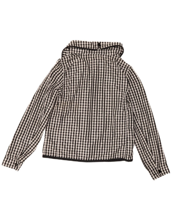 Ralph Lauren Γυναικείο Bomber Jacket UK 14 Large Black Gingham Polyester