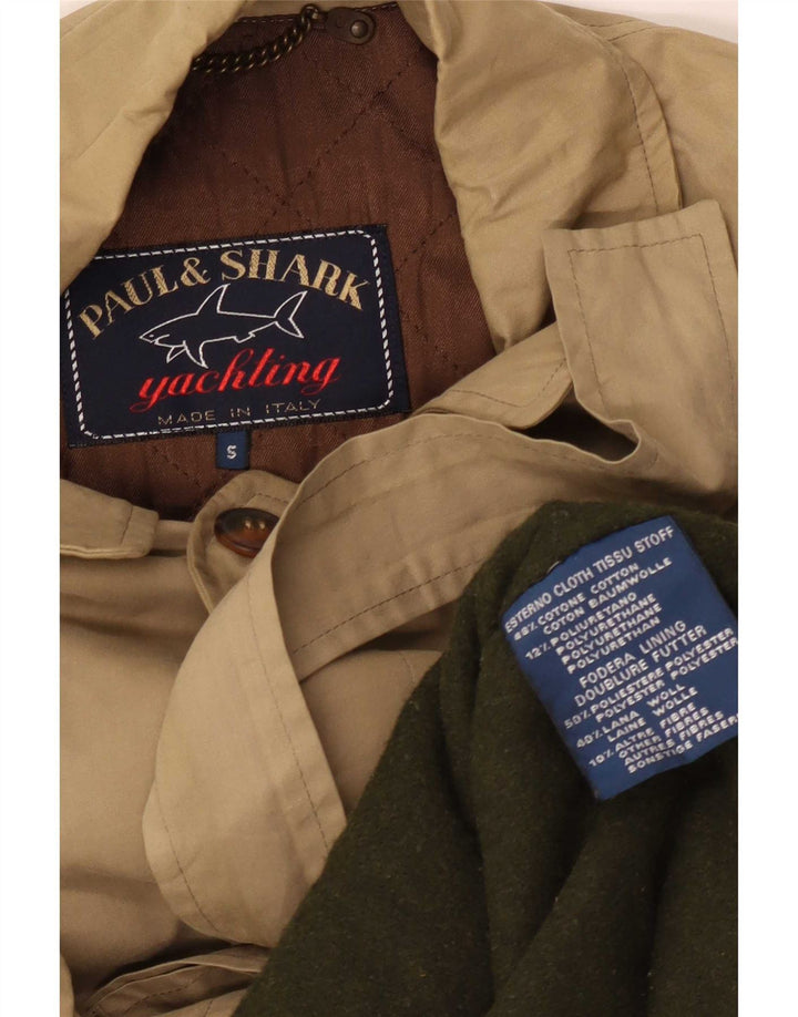 Ανδρικό πανωφόρι Paul & Shark UK 36 Small Beige Cotton