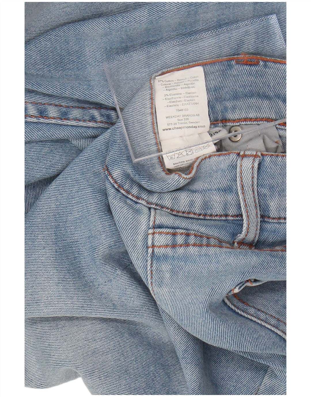 CHEAP MONDAY Ανδρικό στενό τζιν W32 L28 Μπλε βαμβακερό