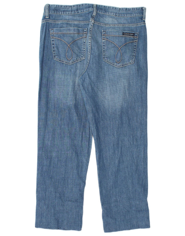 CALVIN KLEIN Γυναικείο ψηλόμεσο τζιν US 14 Large W32 L26 Blue