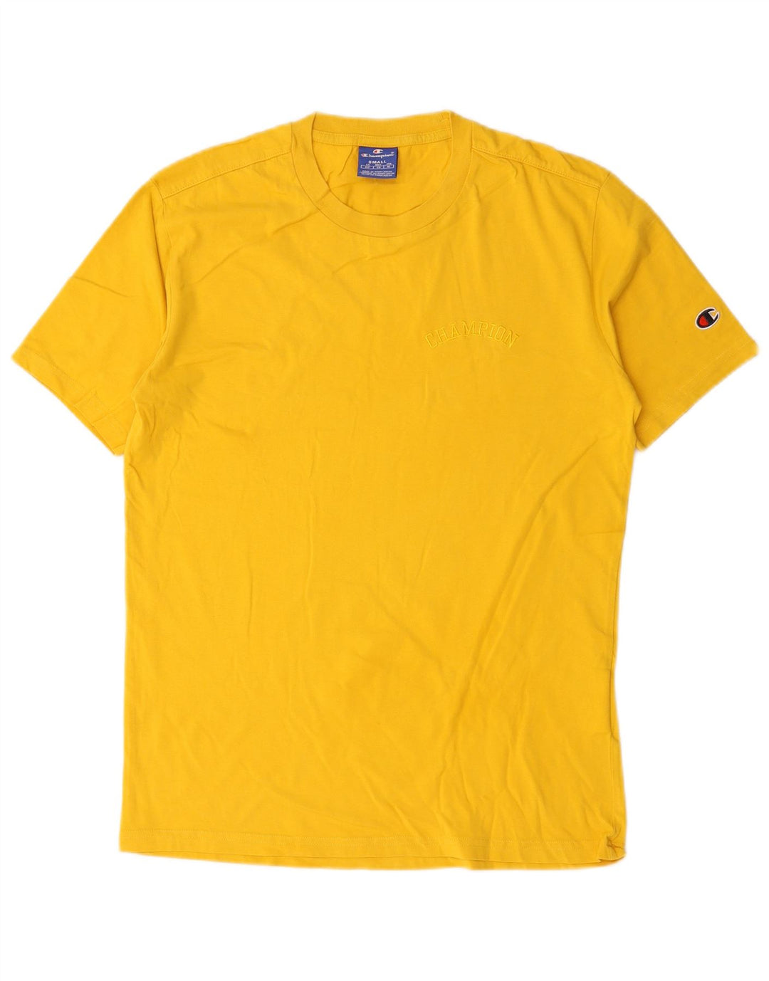 Ανδρικό T-Shirt Champion Top Μικρό κίτρινο βαμβακερό