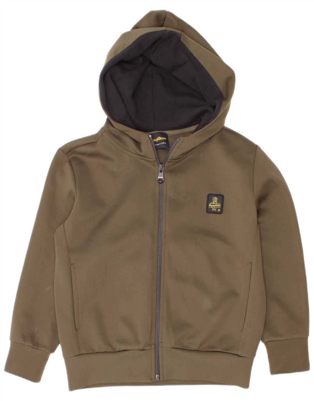 Refrigiwear Boys Zip Hoodie πουλόβερ 7-8 ετών Χακί Πολυεστέρας