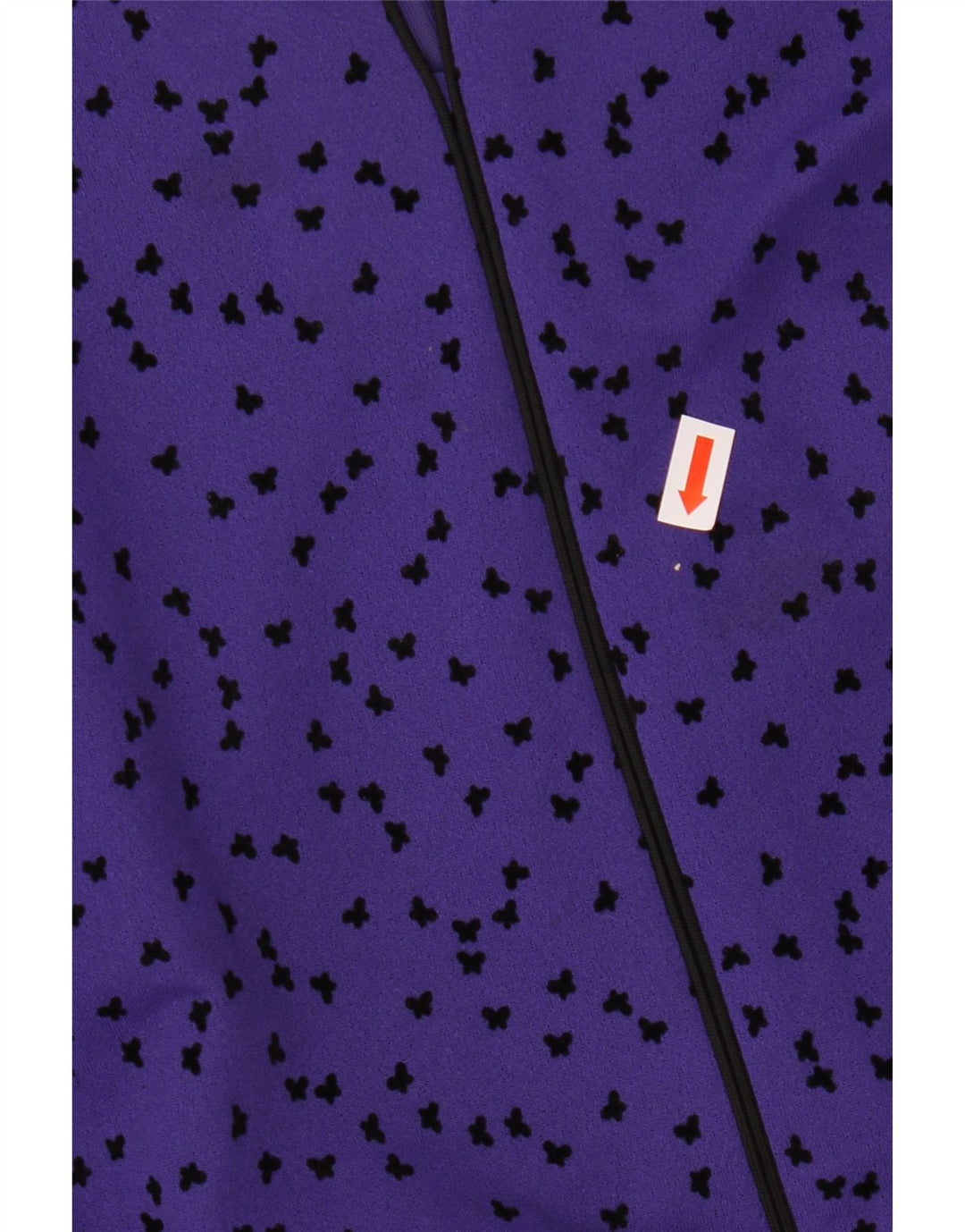 FRANKENWALDER Γυναικείο μακρυμάνικο φόρεμα σε γραμμή Α EU 46 XL μωβ με στίγματα