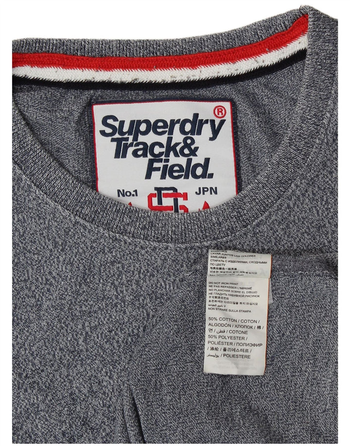 Ανδρικό γραφικό T-Shirt Superdry Top Μεσαίο γκρι βαμβακερό