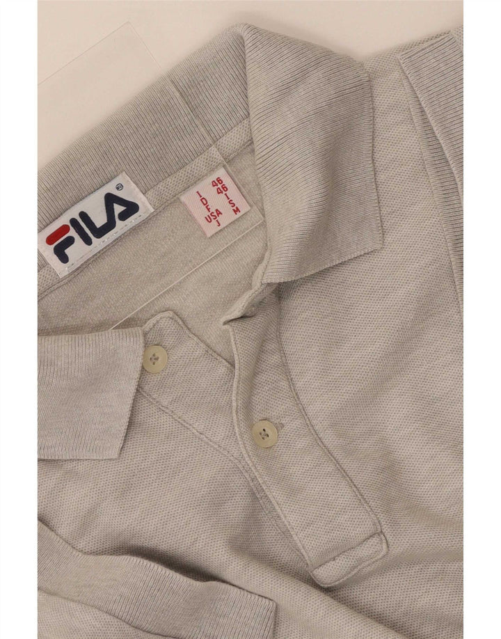 Ανδρικό μπλουζάκι πόλο Fila με μικρό γκρι φλύκταινα