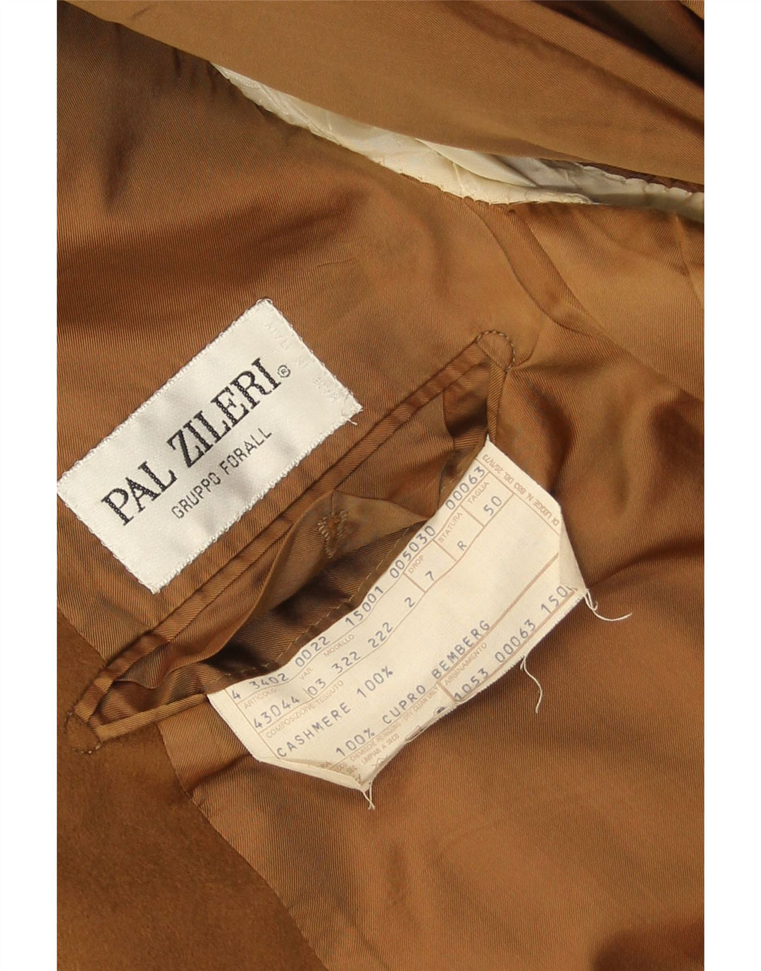 Pal Zileri Ανδρικό σακάκι σακάκι 2 κουμπιών IT 50 μεγάλο μπεζ κασμίρ