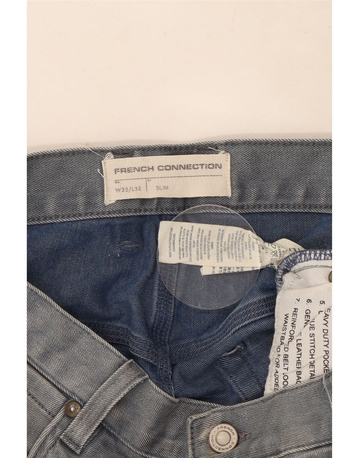 Γαλλικό Connection Ανδρικό Slim Jeans W32 L32 Μπλε βαμβακερό
