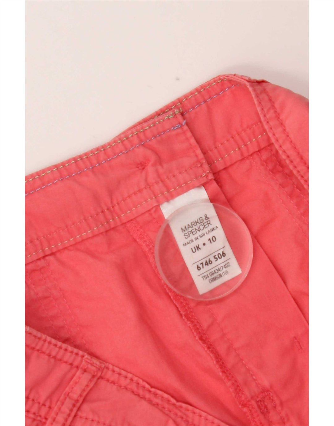 Marks & Spencer Γυναικείο Σορτς UK 10 Small W30 Ροζ Βαμβακερό