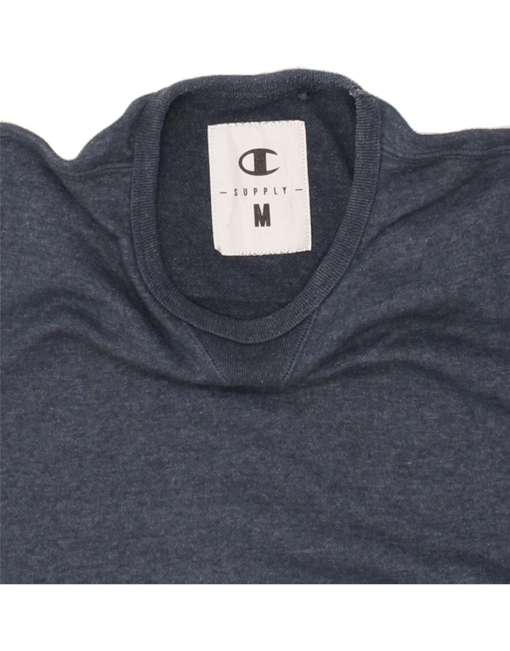 CHAMPION Mens Sweatshirt Jumper Medium Navy Blue Cotton Vintage Champion and Second-Hand Champion from Messina Hembry 
