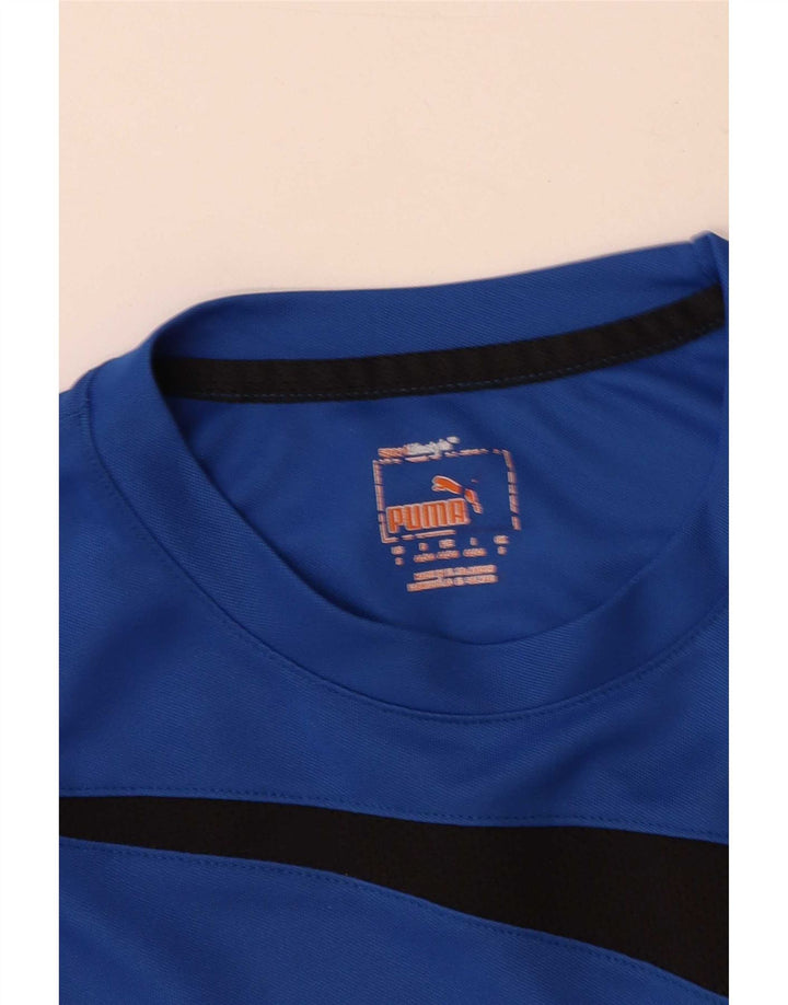 Ανδρικό T-Shirt Puma Top Small Blue Colourblock