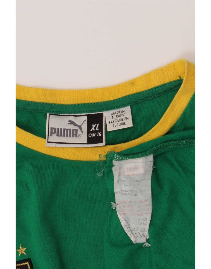 Ανδρικό γραφικό γιλέκο Puma XL Πράσινο βαμβακερό