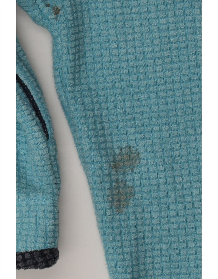 Weird Fish γυναικείο φερμουάρ Fleece Jumper UK 16 Large Blue Polyester