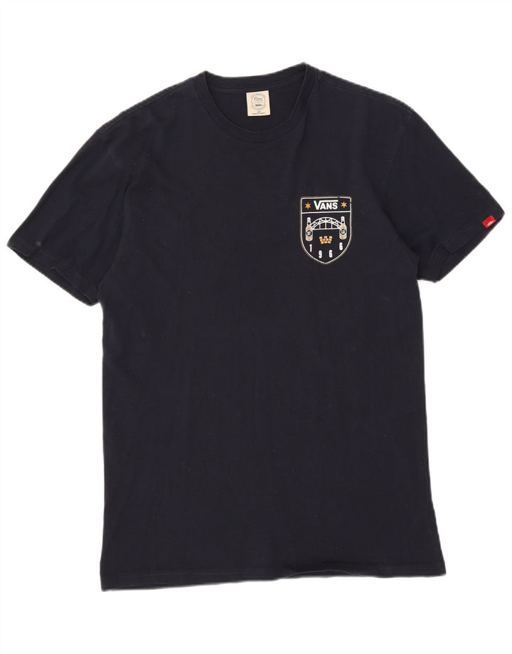 Ανδρικό γραφικό T-Shirt Vans Top Μεσαίο Navy Μπλε Βαμβακερό