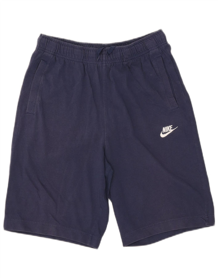 Ανδρικό αθλητικό σορτς NIKE Μικρό μπλε ναυτικό βαμβακερό