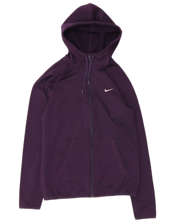 Γυναικείο πουλόβερ Nike Dri Fit Zip Hoodie UK 6 XS Purple Polyester