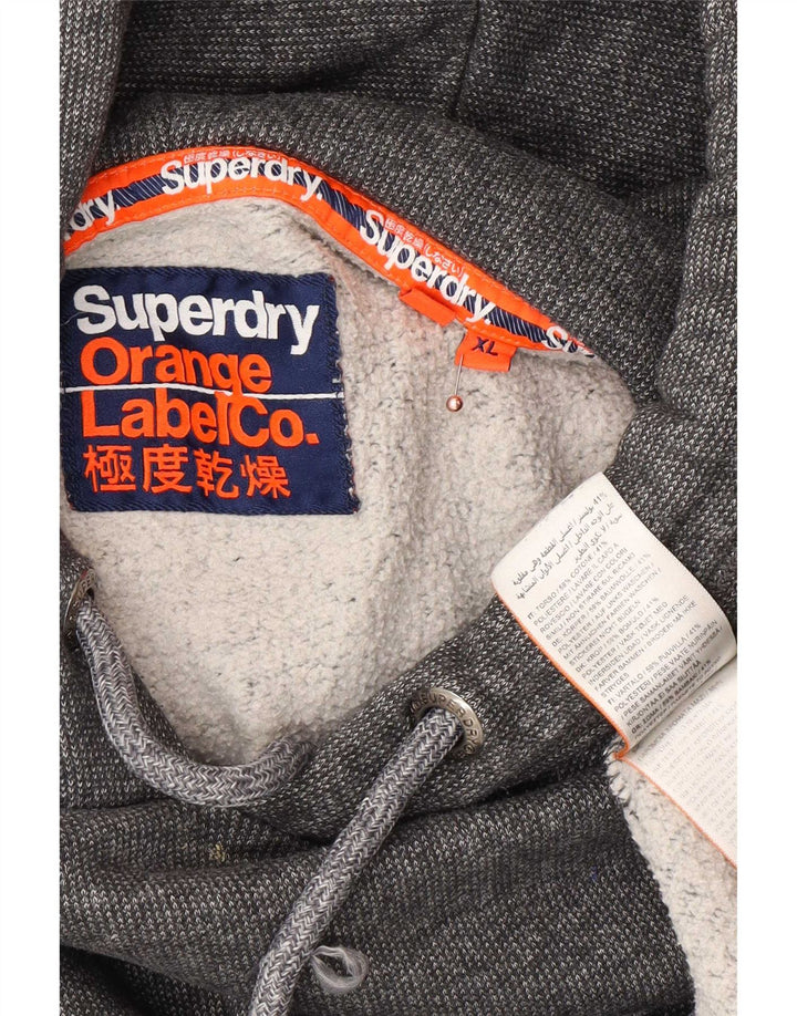 Superdry Ανδρικό Hoodie Jumper XL Γκρι βαμβακερό