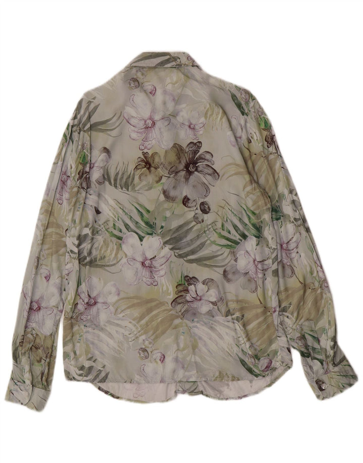 Vintage Ανδρικό Πουκάμισο Μικρό Πολύχρωμο Floral Viscose