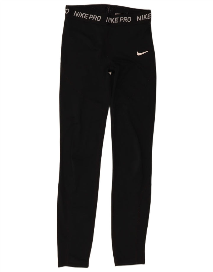 Γυναικεία γραφικά κολάν Nike UK 18 XL Μαύρο Πολυεστέρας