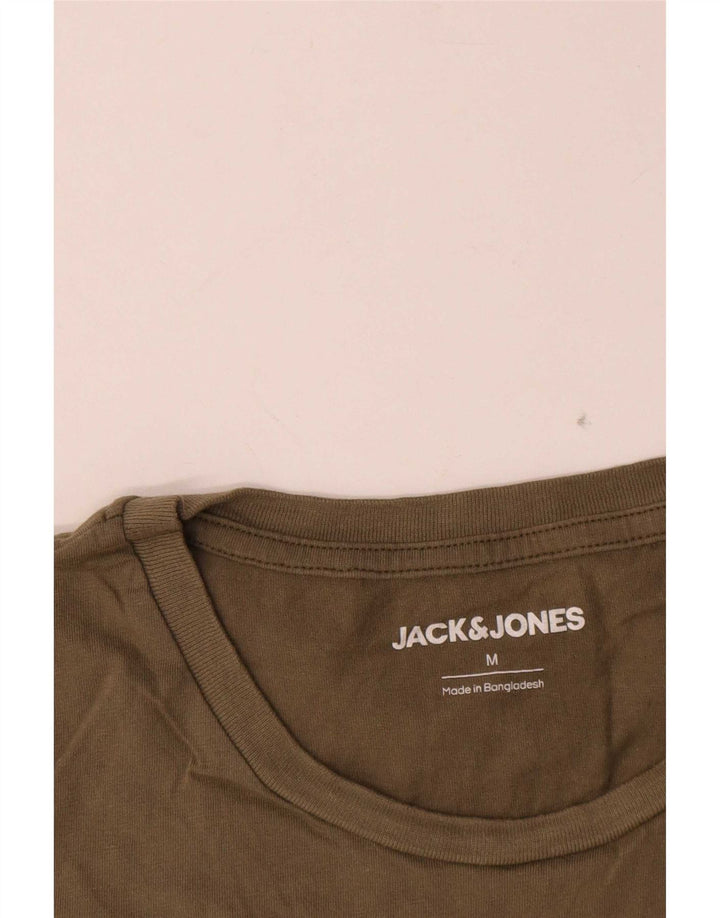 Ανδρικό γραφικό μπλουζάκι Jack & Jones Top Medium Khaki Cotton