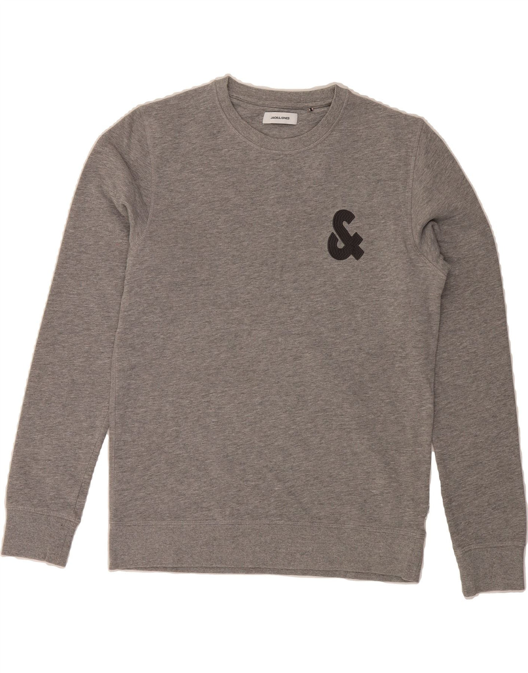JACK & JONES Mens Sweatshirt Jumper Small Grey Cotton Vintage Jack & Jones and Second-Hand Jack & Jones from Messina Hembry 