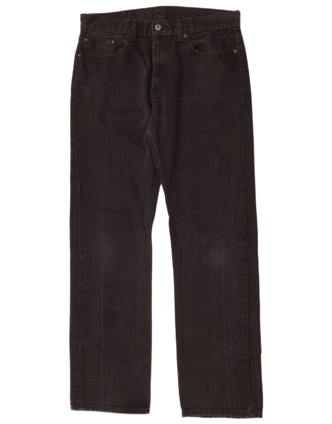 Ανδρικό τζιν Levi's Straight W34 L34 Μαύρο βαμβακερό