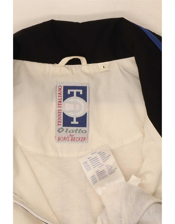 Ανδρική αθλητική φόρμα Lotto Top Jacket Large White Colourblock Polyester