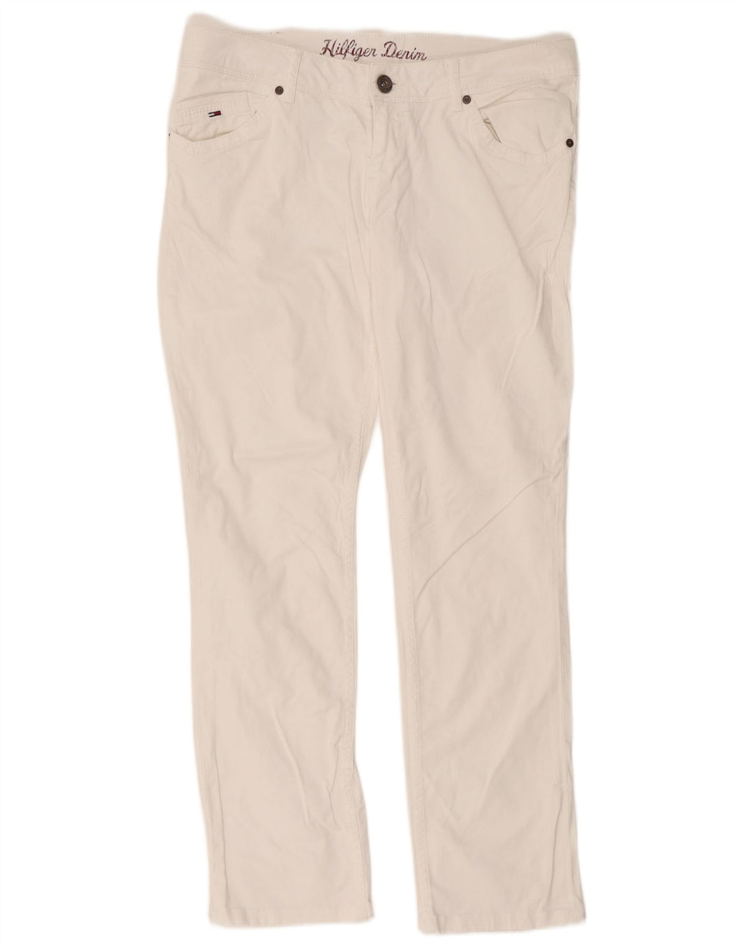 Tommy Hilfiger Ανδρικό Slim Jeans W34 L34 Λευκό βαμβακερό