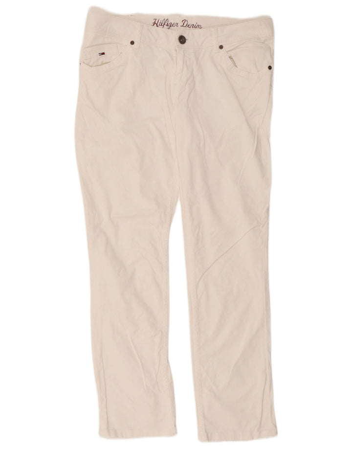 Tommy Hilfiger Ανδρικό Slim Jeans W34 L34 Λευκό βαμβακερό