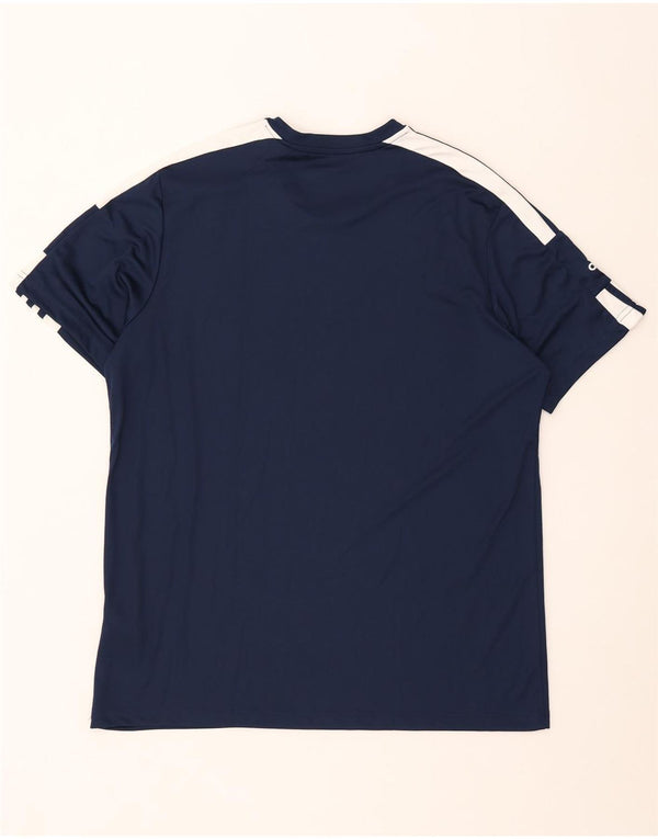 Ανδρικό γραφικό T-shirt Adidas Aeroready Top XL Navy Blue Colorblock