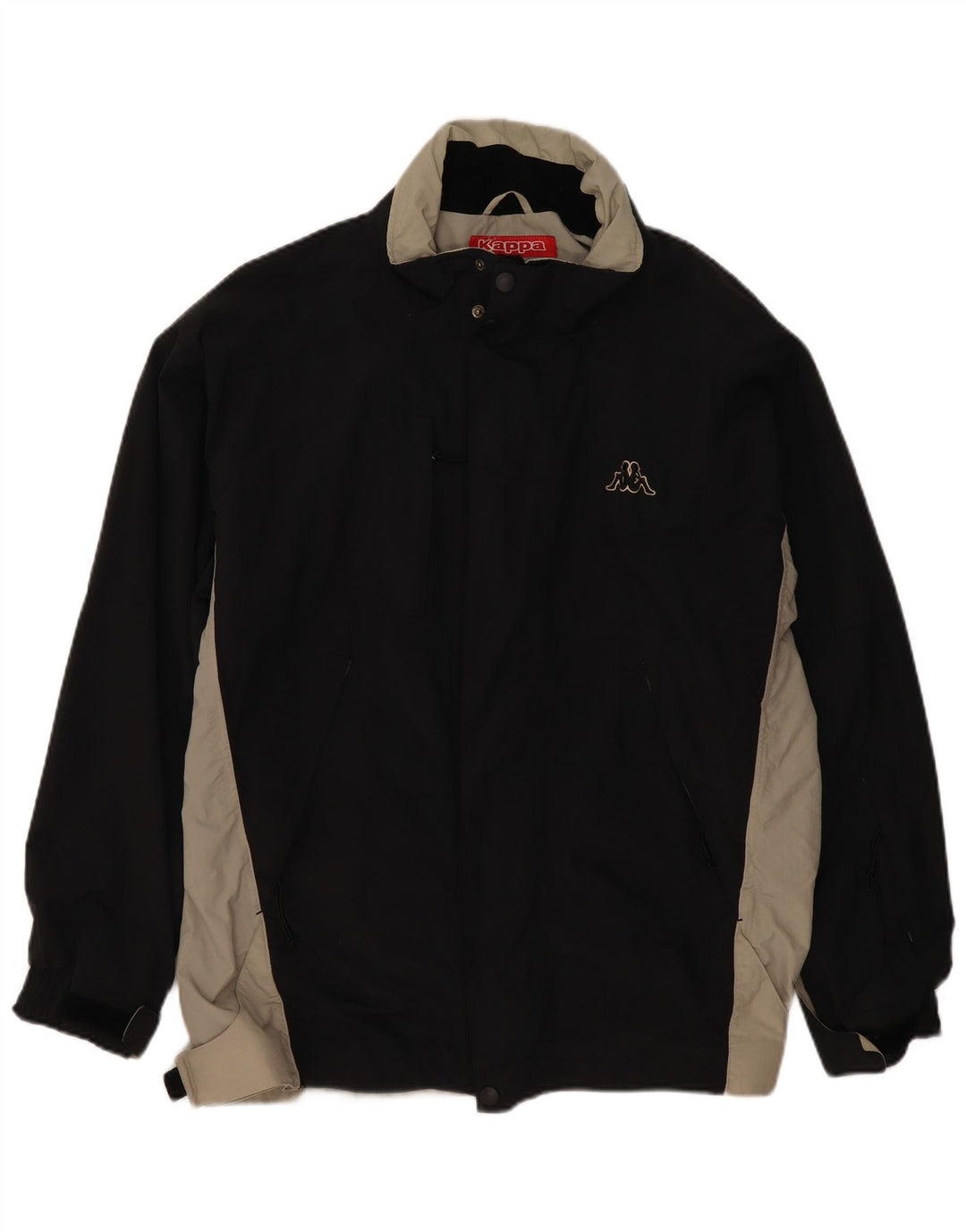 Ανδρικό μπουφάν KAPPA Windbreaker UK 40 Large Black Colourblock Polyamide