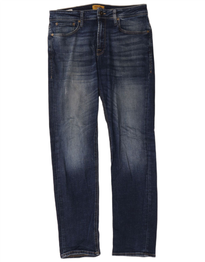 Jack & Jones Ανδρικό τζιν ίσιο W32 L32 Μπλε βαμβακερό