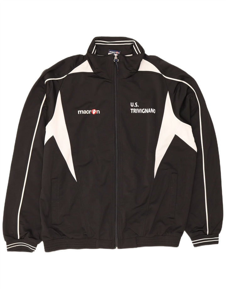 Ανδρική φόρμα Macron γραφική φόρμα Top Jacket Large Black Colourblock Polyester