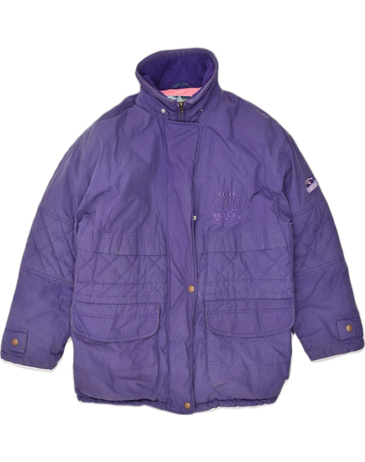 DIADORA Womens Windbreaker Jacket UK 10 Small Purple Polyester | Vintage Diadora | Thrift | Second-Hand Diadora | Used Clothing | Messina Hembry 