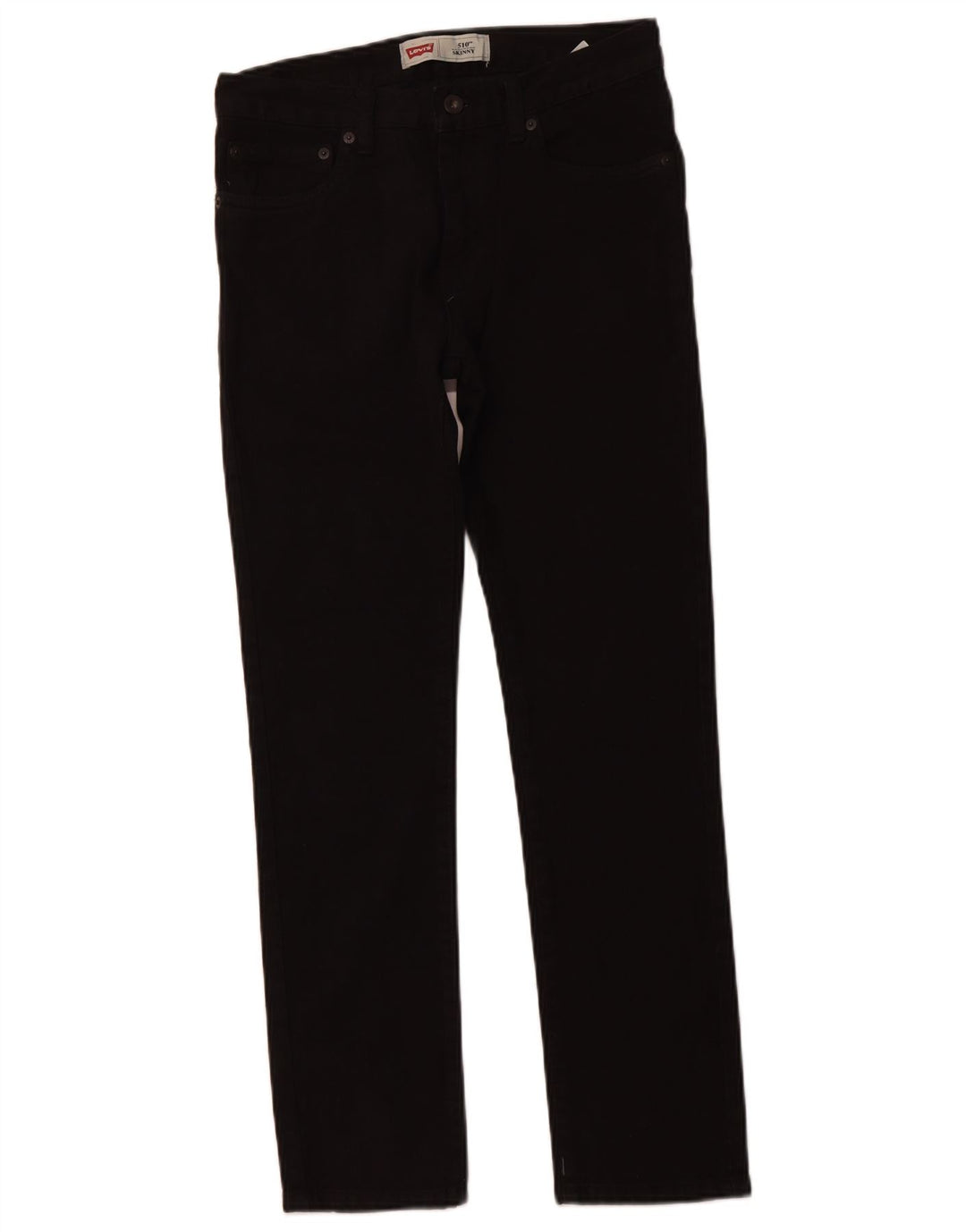 LEVI'S Girls 510 Skinny Jeans 15-16 ετών W28 L28 Μαύρο βαμβακερό